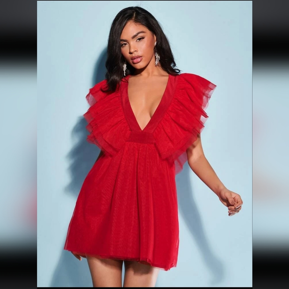 Red dress SHEIN